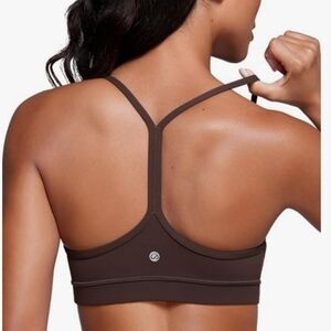 CRZ YOGA Chocolate Brown Sports Bra